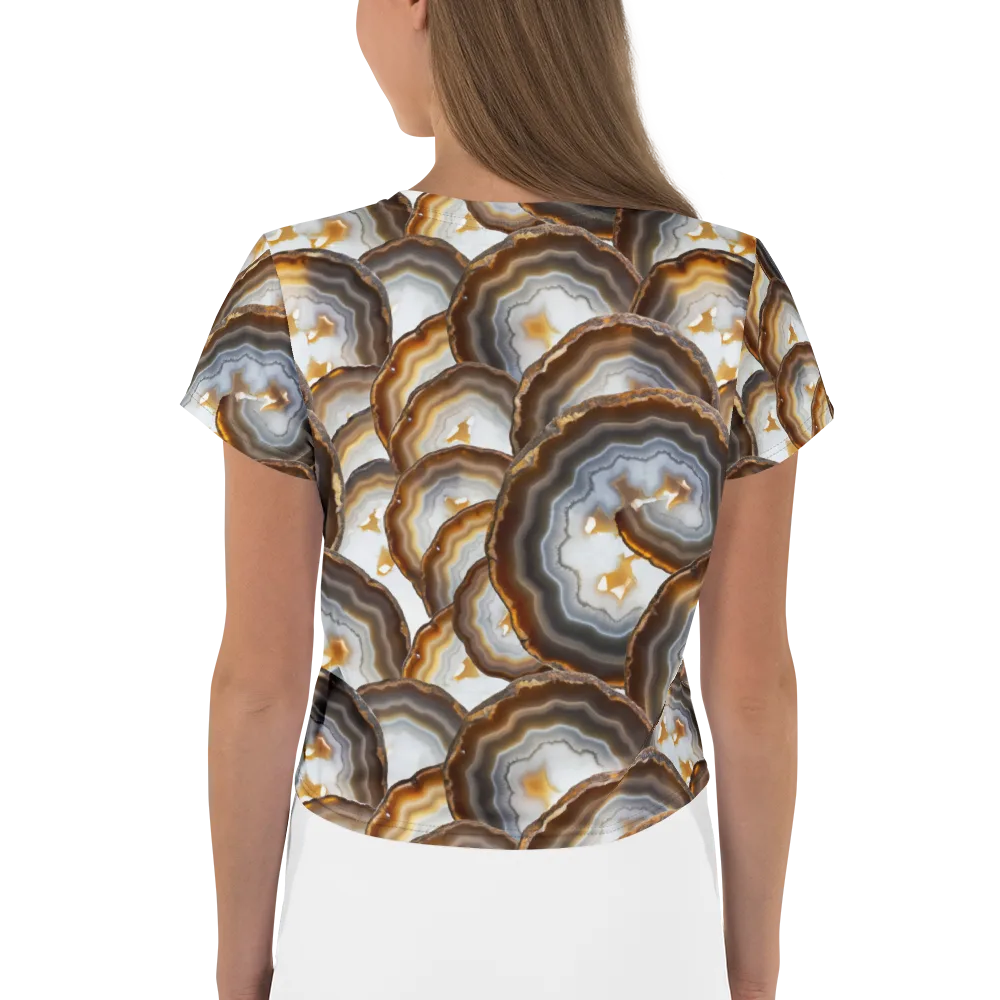 Earthbound Aura on Crop Tee — Back