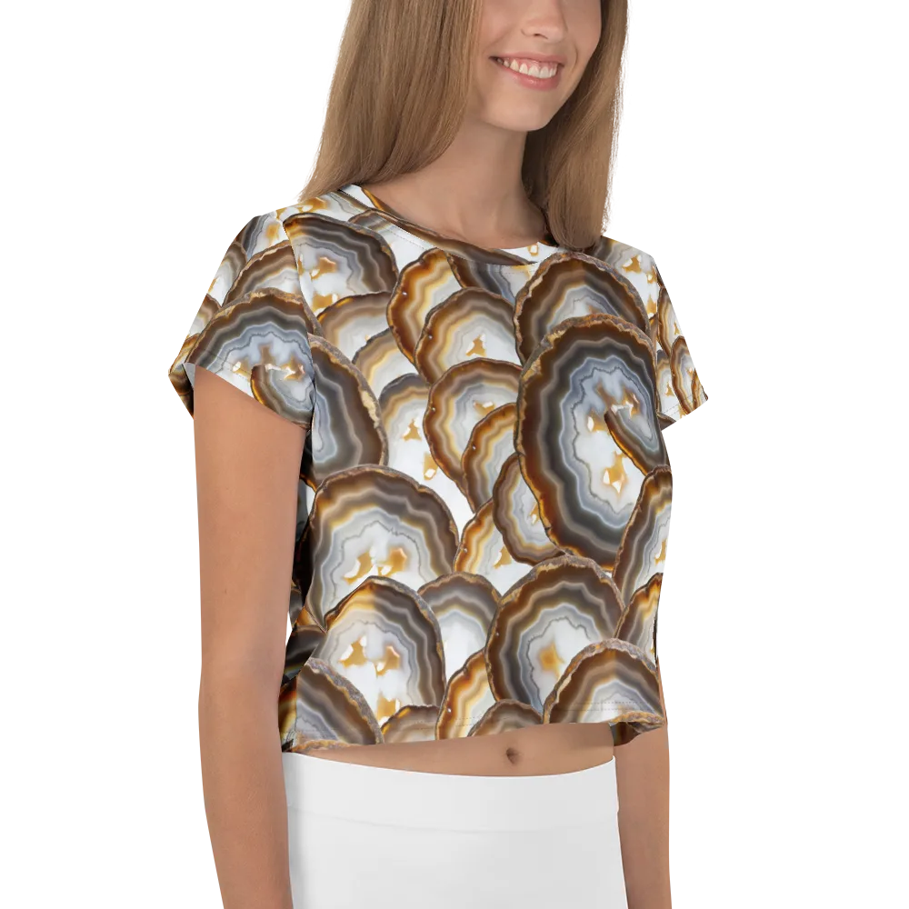 Earthbound Aura on Crop Tee — Right