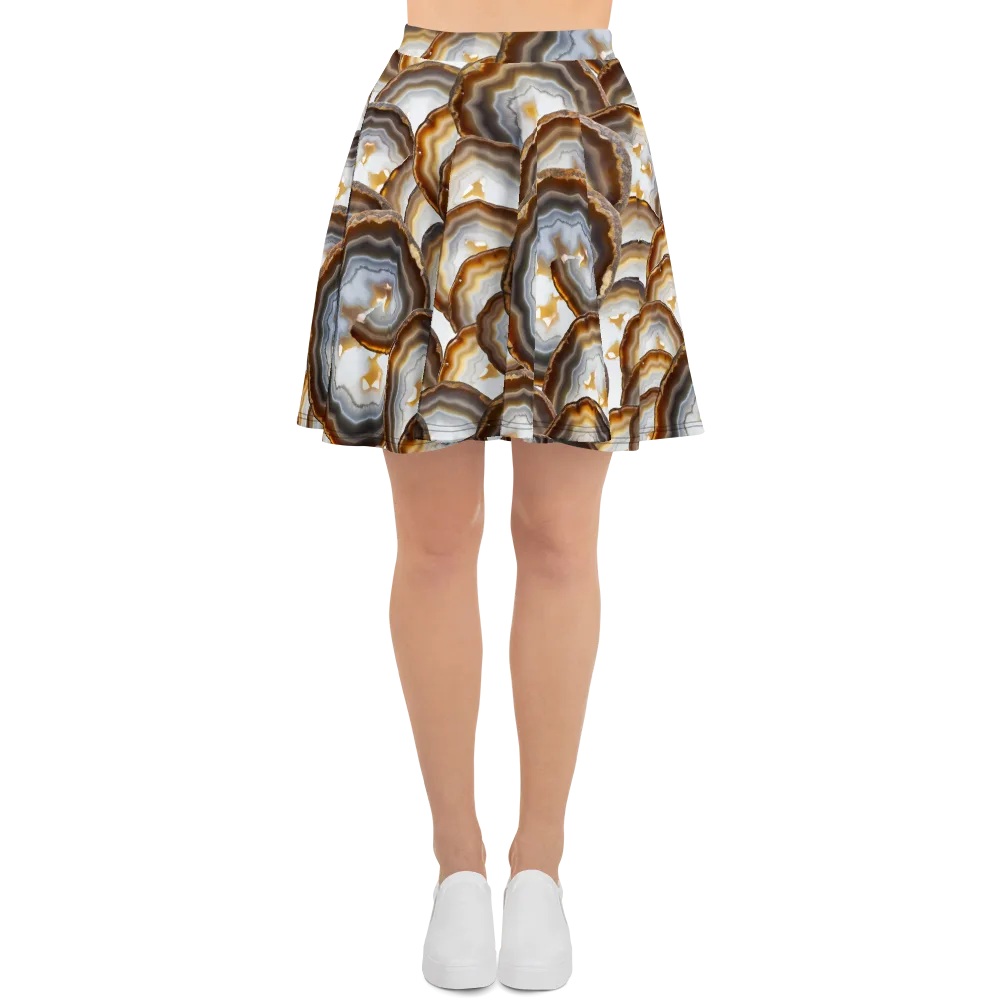 Earthbound Aura on Skater Skirt — Front
