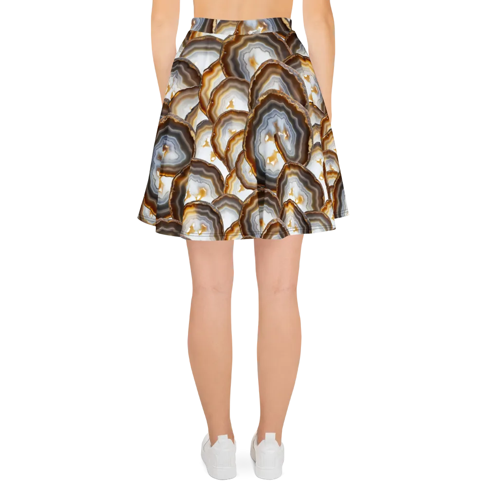 Earthbound Aura on Skater Skirt — Back