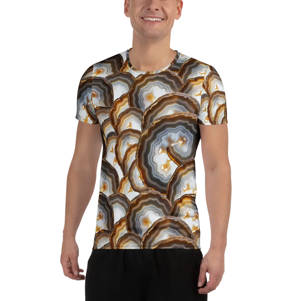 Earthbound Aura on Men's Athletic T-Shirt — Front