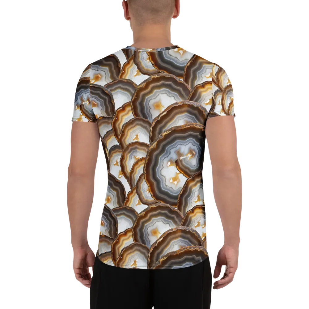 Earthbound Aura on Men's Athletic T-Shirt — Back