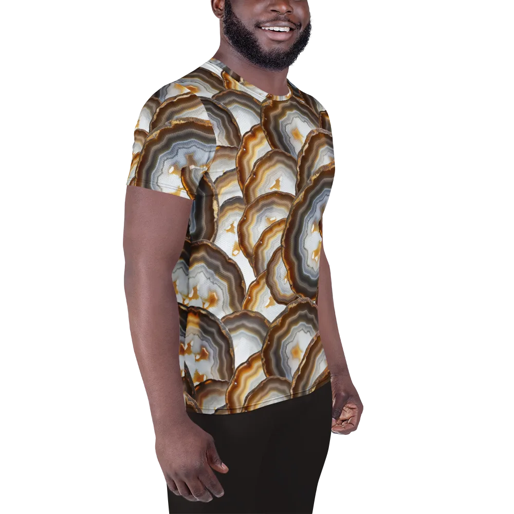 Earthbound Aura on Men's Athletic T-Shirt — Right