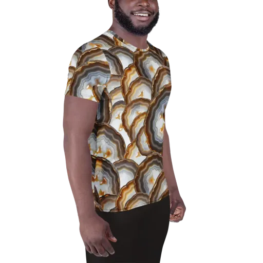 Earthbound Aura on a Men's Athletic T-Shirt