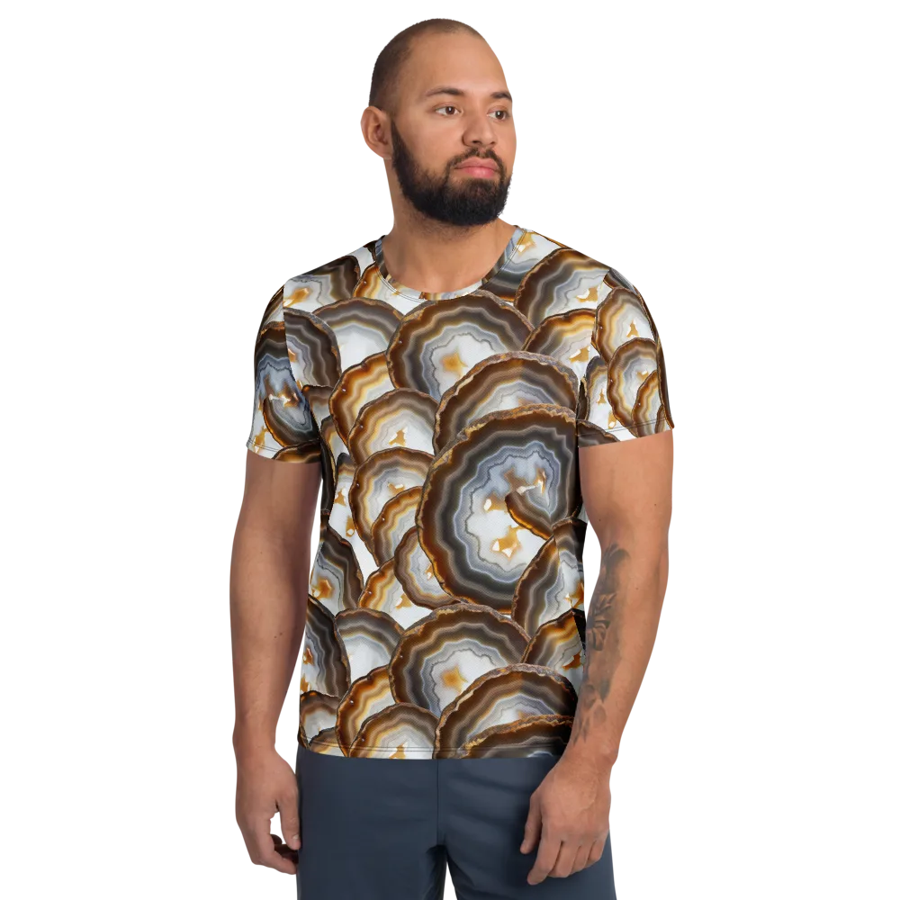 Earthbound Aura on Men's Athletic T-Shirt — Front