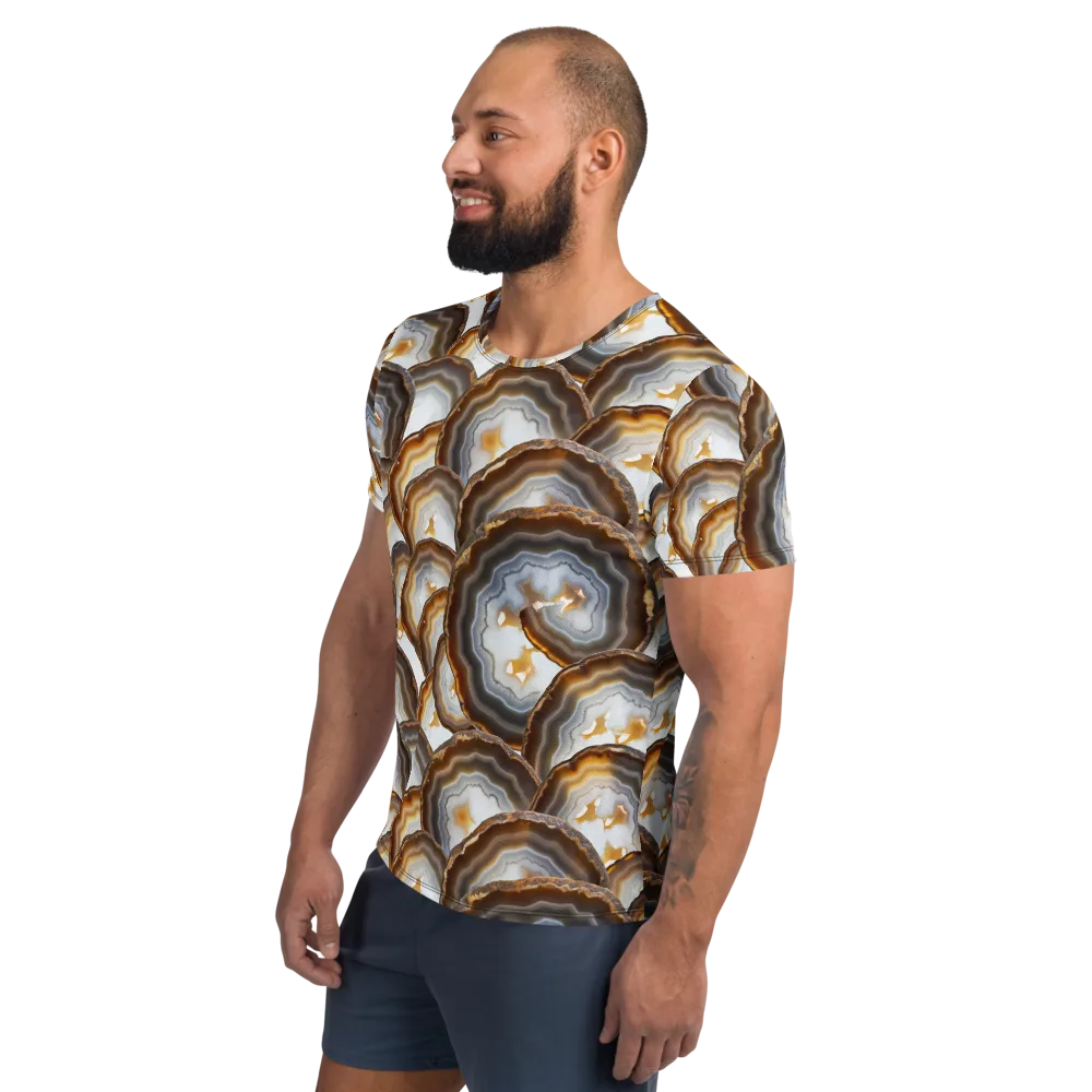 Earthbound Aura on Men's Athletic T-Shirt — Left