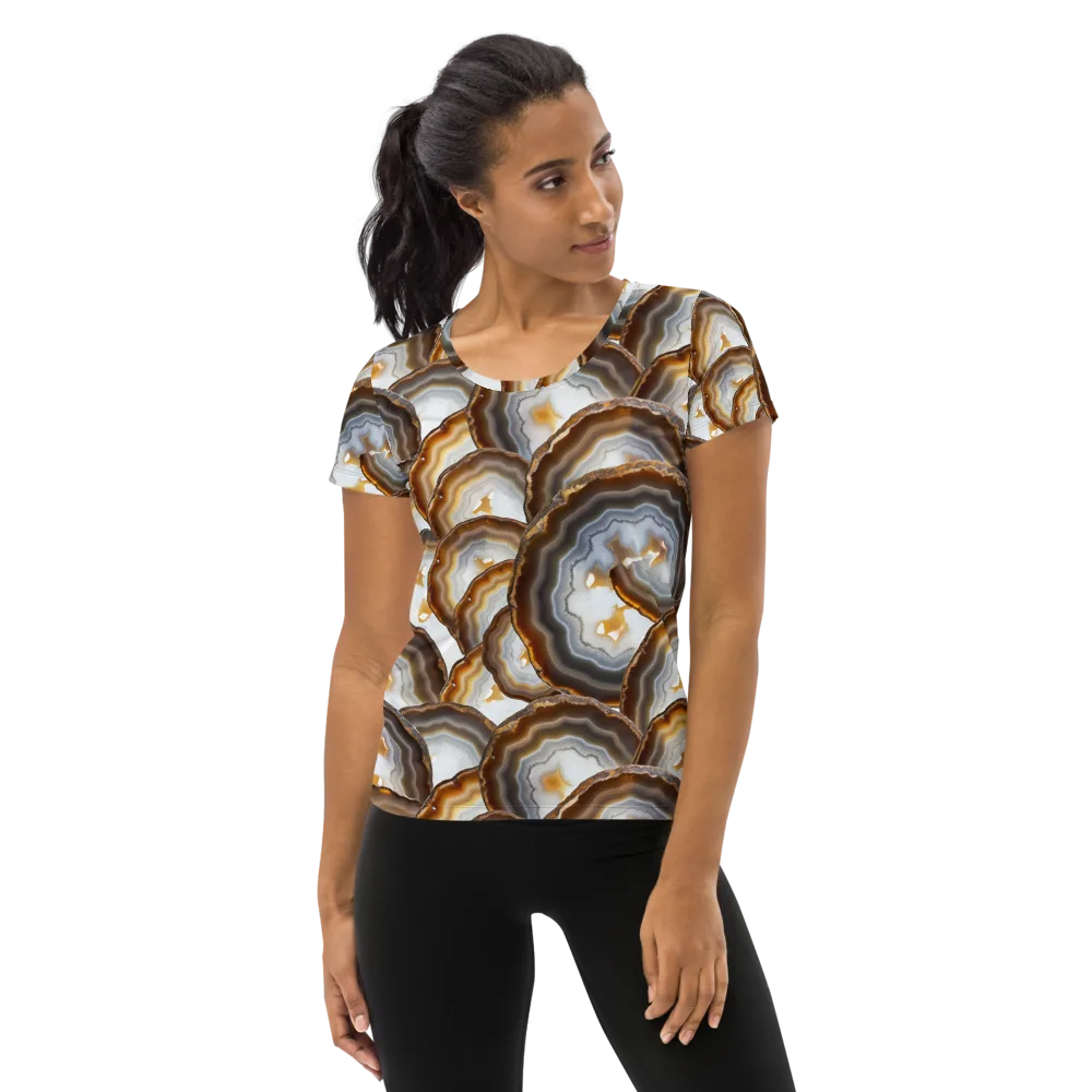 Earthbound Aura on Women's Athletic T-Shirt — Front