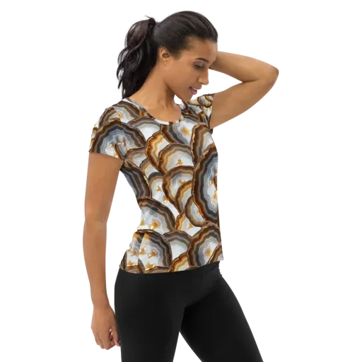 Earthbound Aura on a Women's Athletic T-Shirt