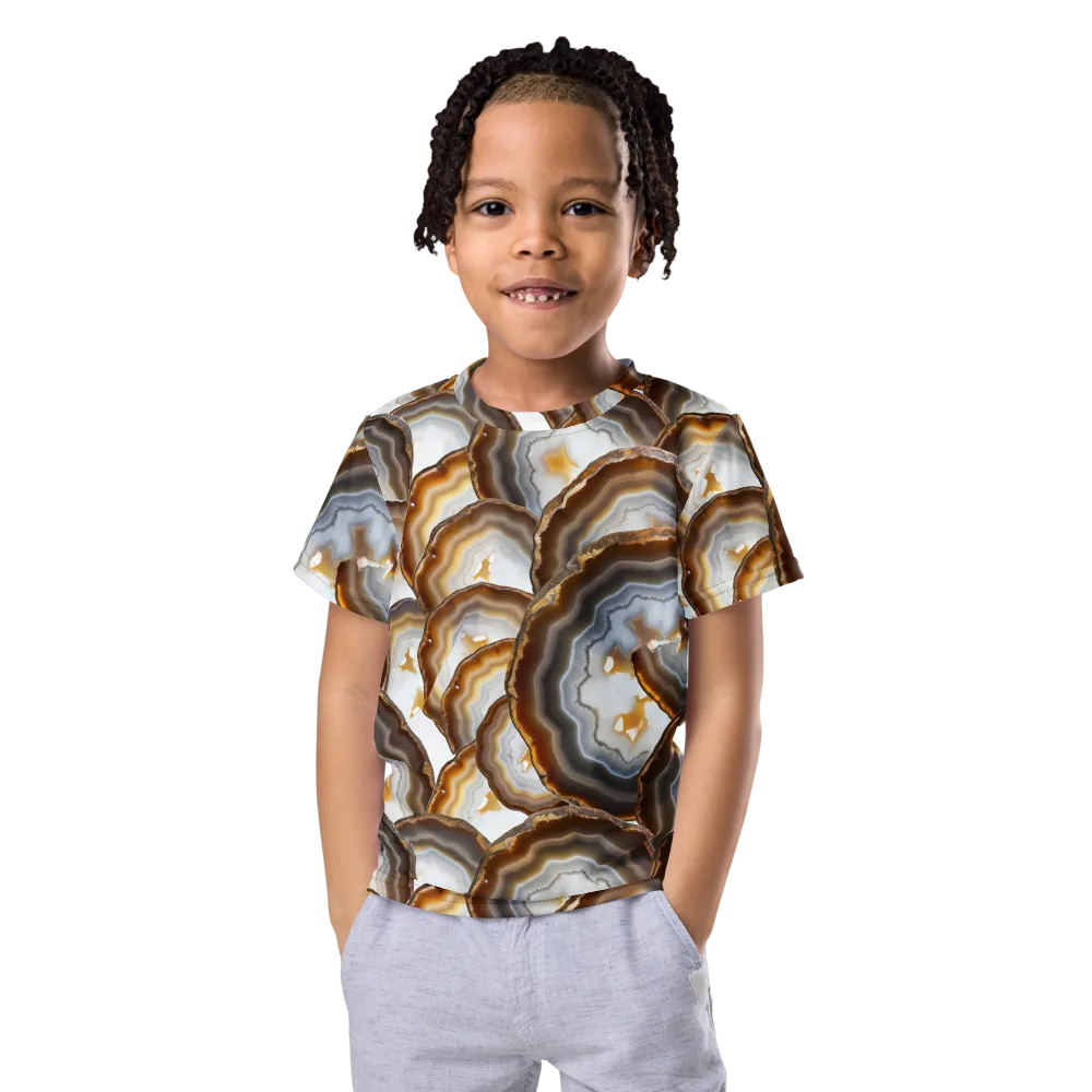 Earthbound Aura on Kids Crew Neck T-Shirt — Front