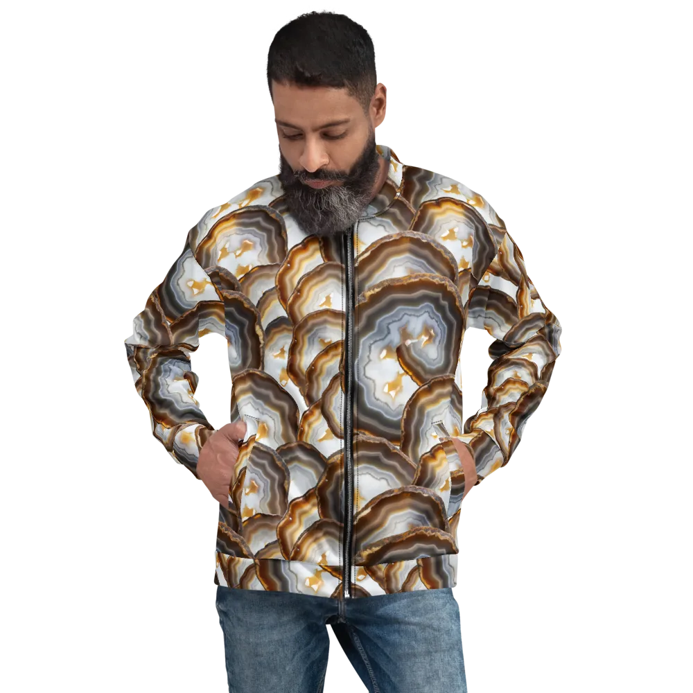 Earthbound Aura on Bomber Jacket — Front