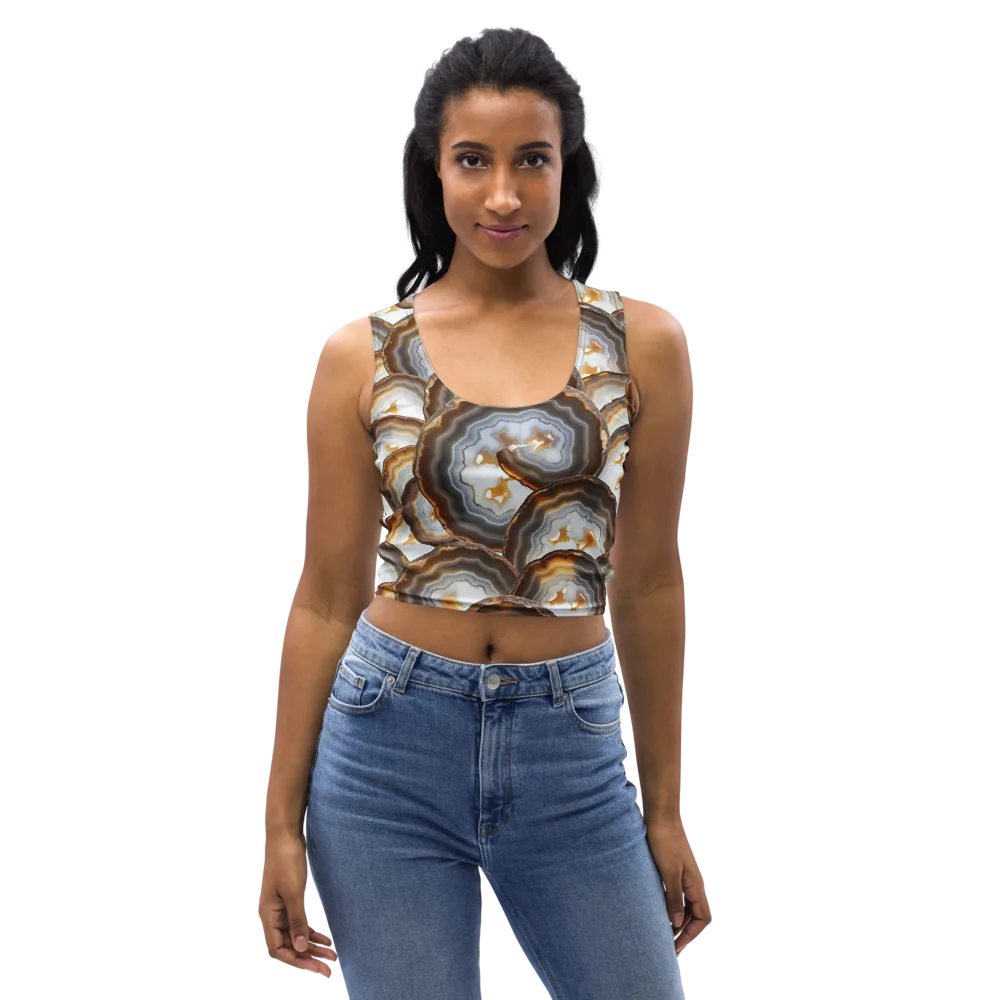Earthbound Aura on Crop Top — Front