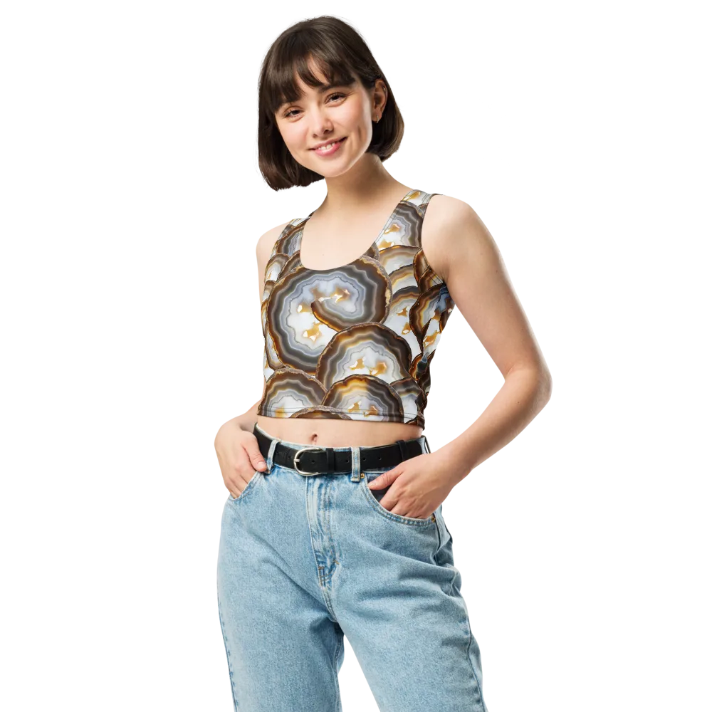 Earthbound Aura on Crop Top — Front