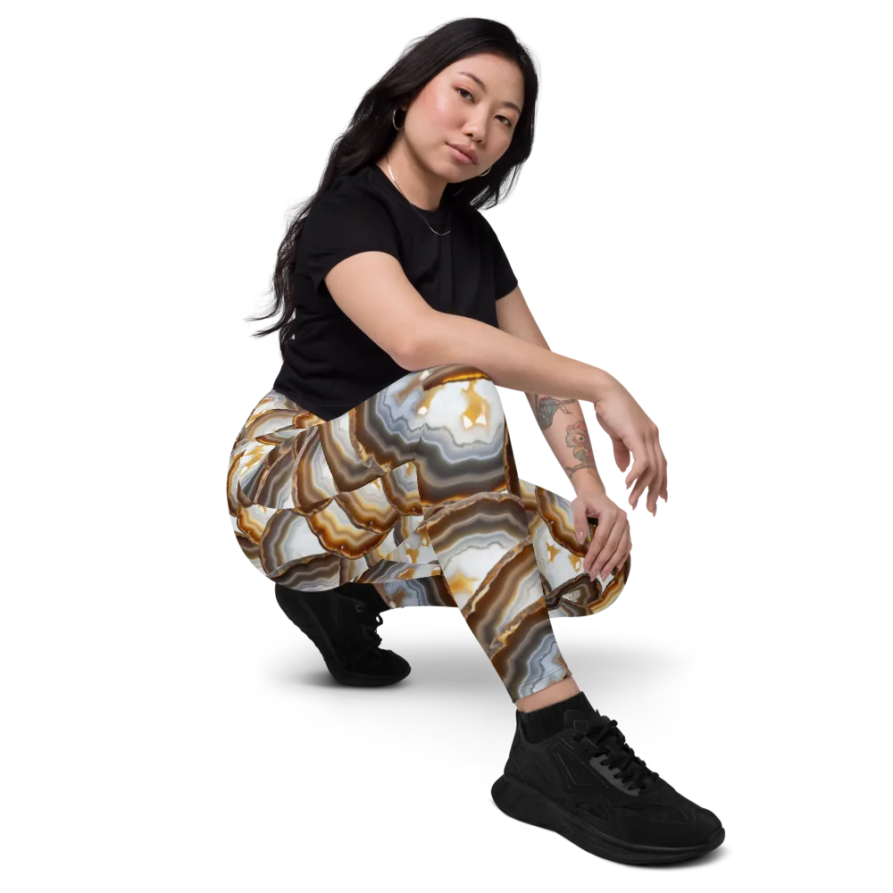 Earthbound Aura on Leggings with Pockets — Right Front