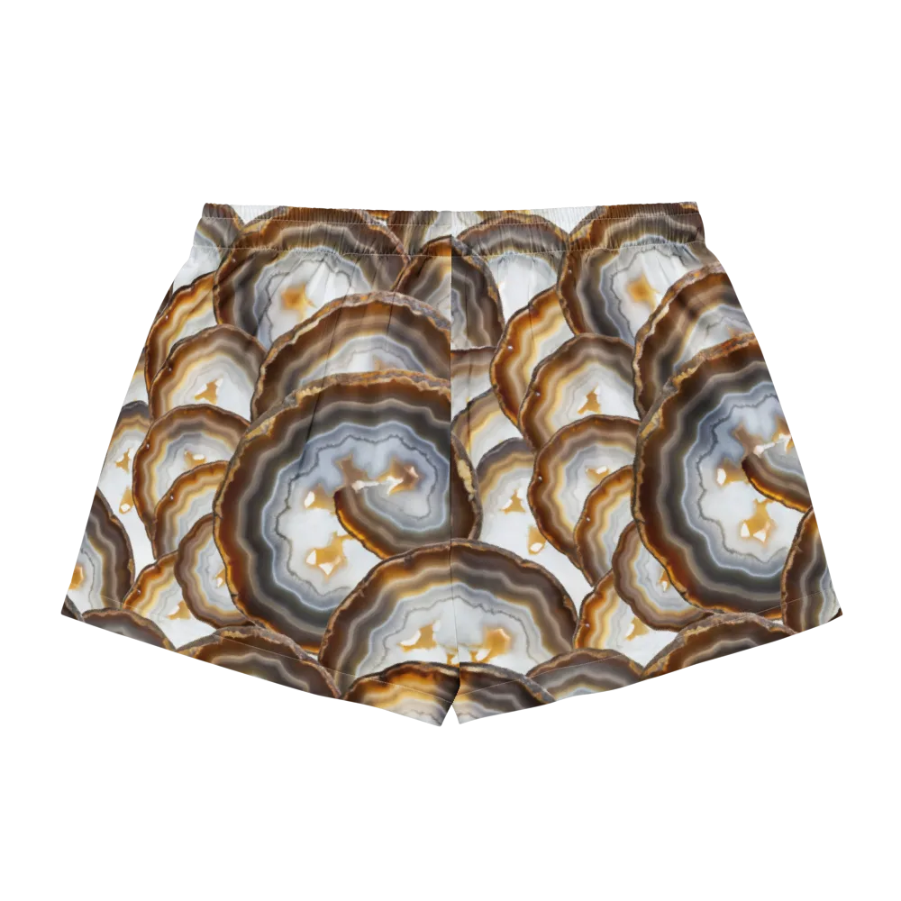 Earthbound Aura on Women's Pajama Shorts — Back