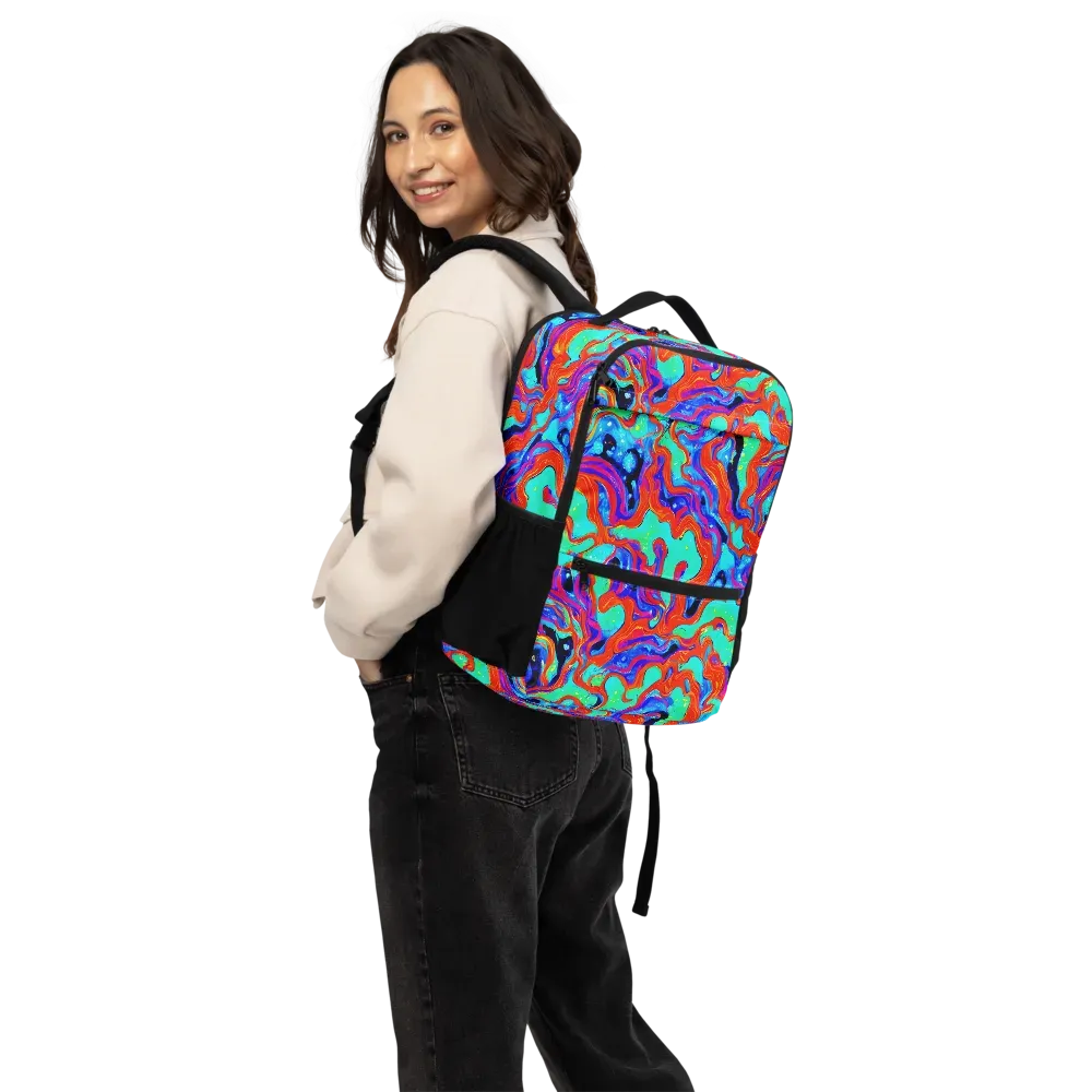 Flame Current on Utility Backpack — Back