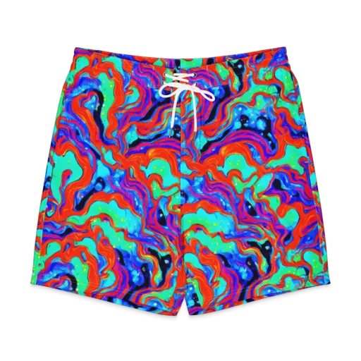 Flame Current on a Men's Board Shorts
