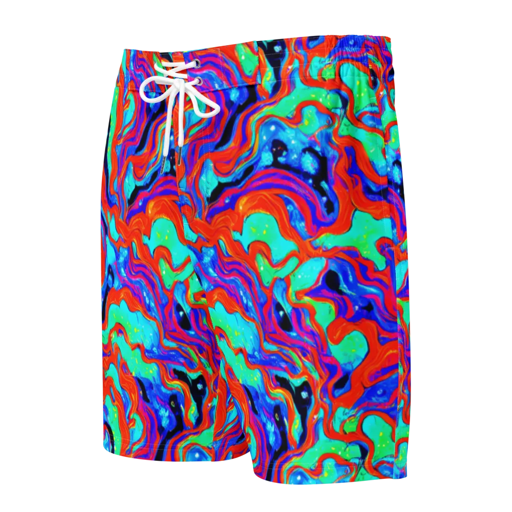 Flame Current on Men's Board Shorts — Front