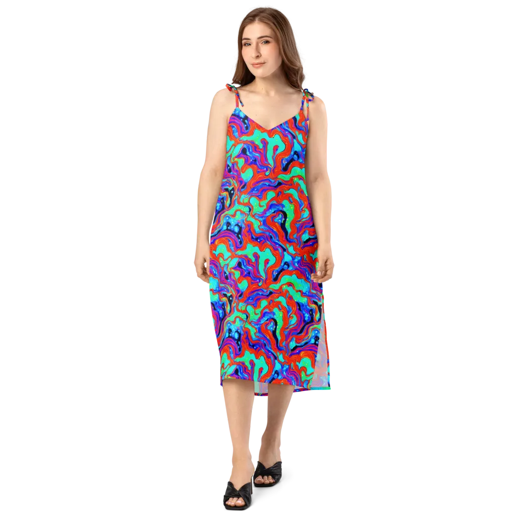 Flame Current on Slip Dress — Front