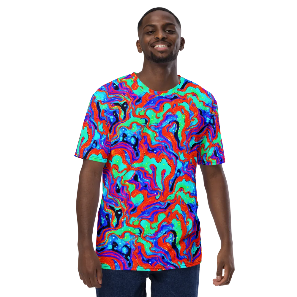 Flame Current on Men's Crew Neck T-Shirt — Front
