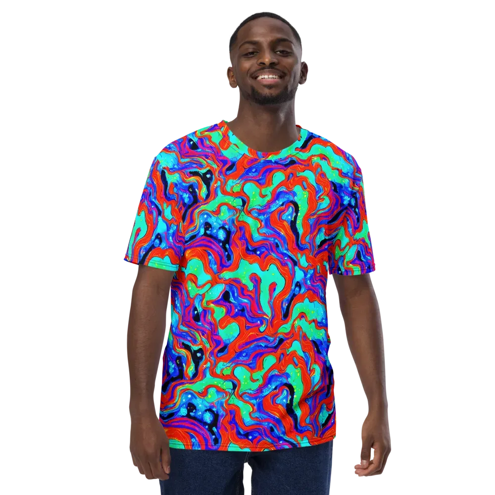 Flame Current on Men's Crew Neck T-Shirt — Front