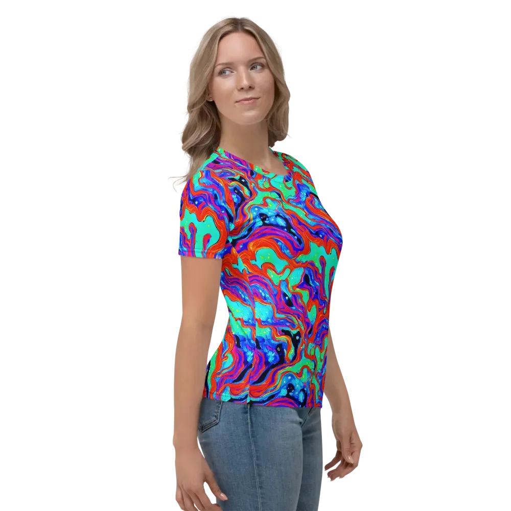 Flame Current on Women's Crew Neck T-Shirt — Right
