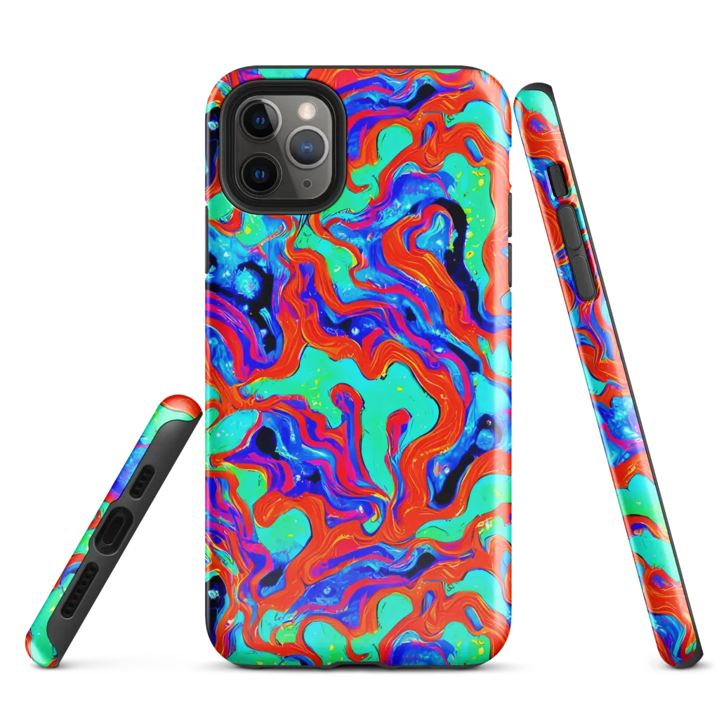 Flame Current on Tough Case for iPhone® — Front