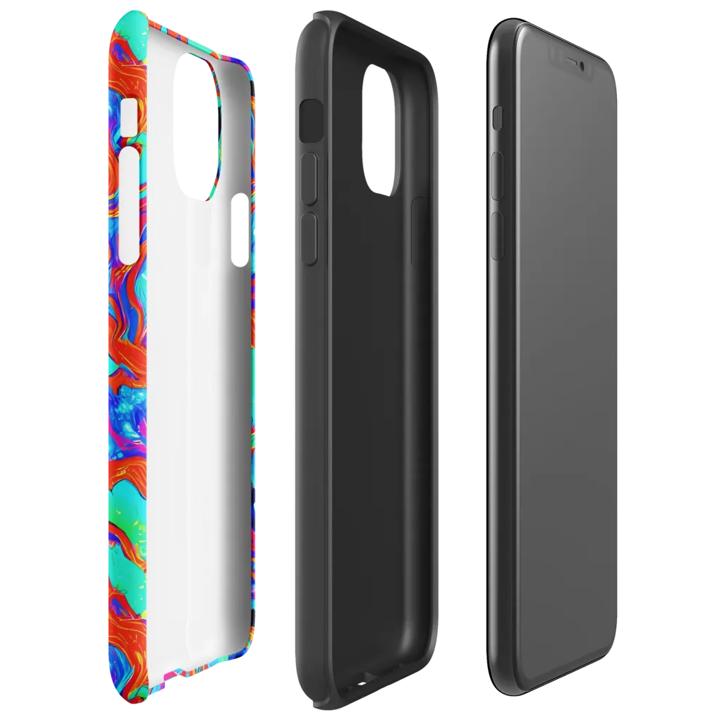Flame Current on Tough Case for iPhone® — Right