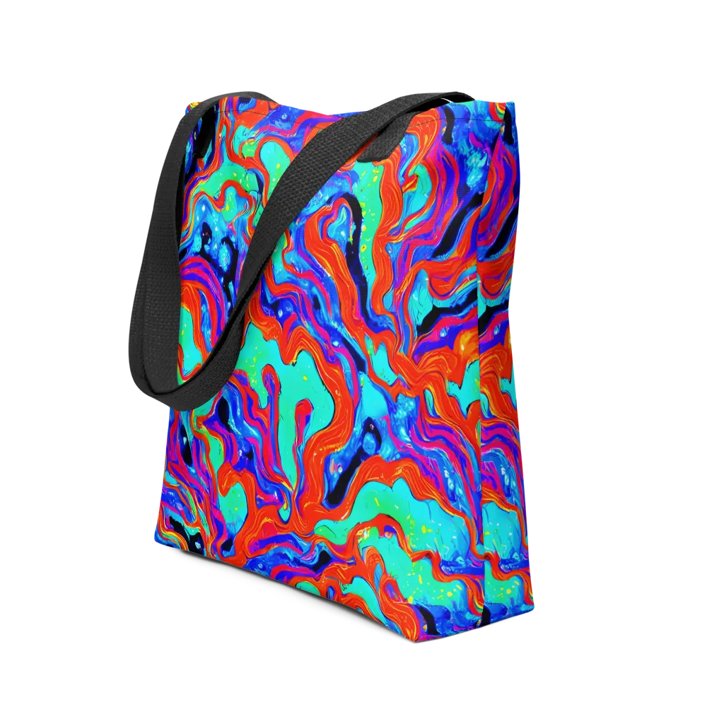 Flame Current on Tote Bag — Front