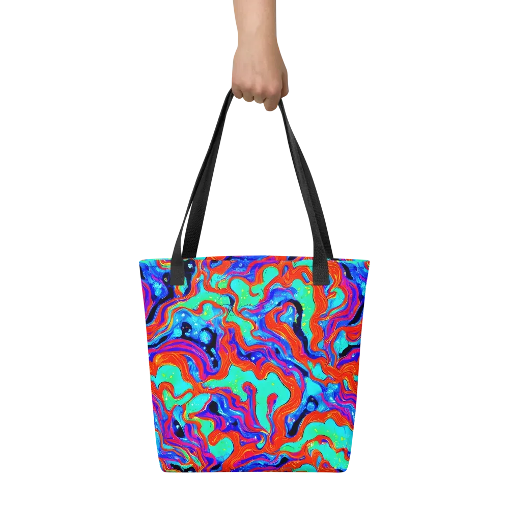 Flame Current on Tote Bag — Front