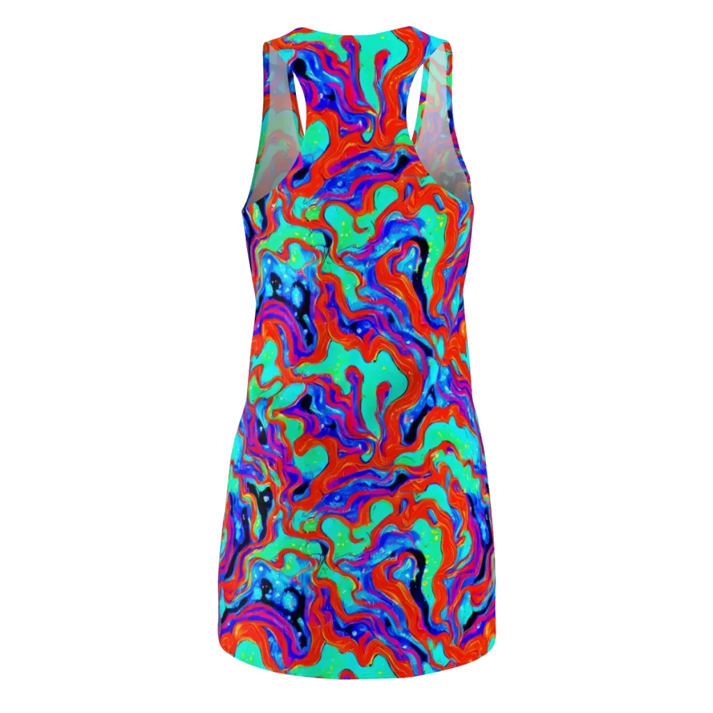 Flame Current on Racerback Dress — Back