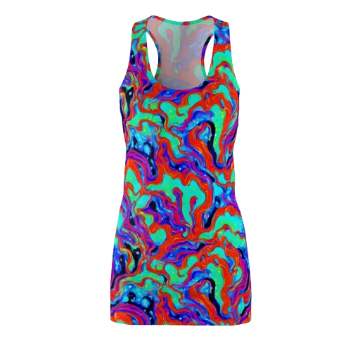 Flame Current on a Racerback Dress