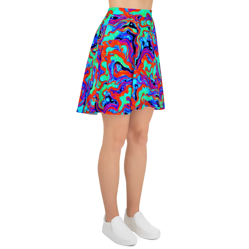 Flame Current on Skater Skirt — Right