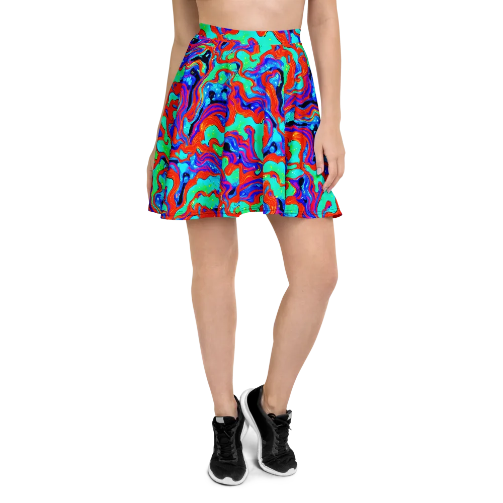 Flame Current on Skater Skirt — Front