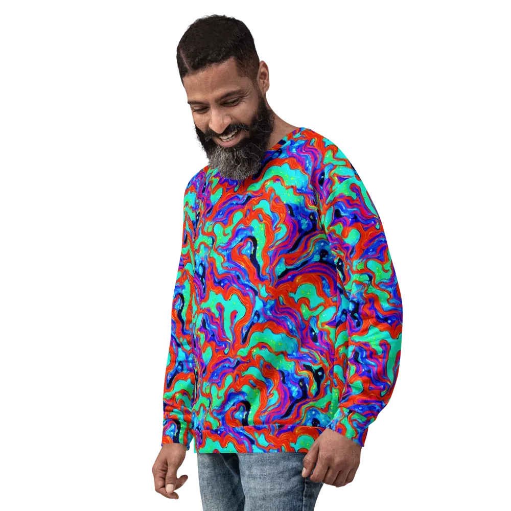 Flame Current on Sweatshirt — Left Front