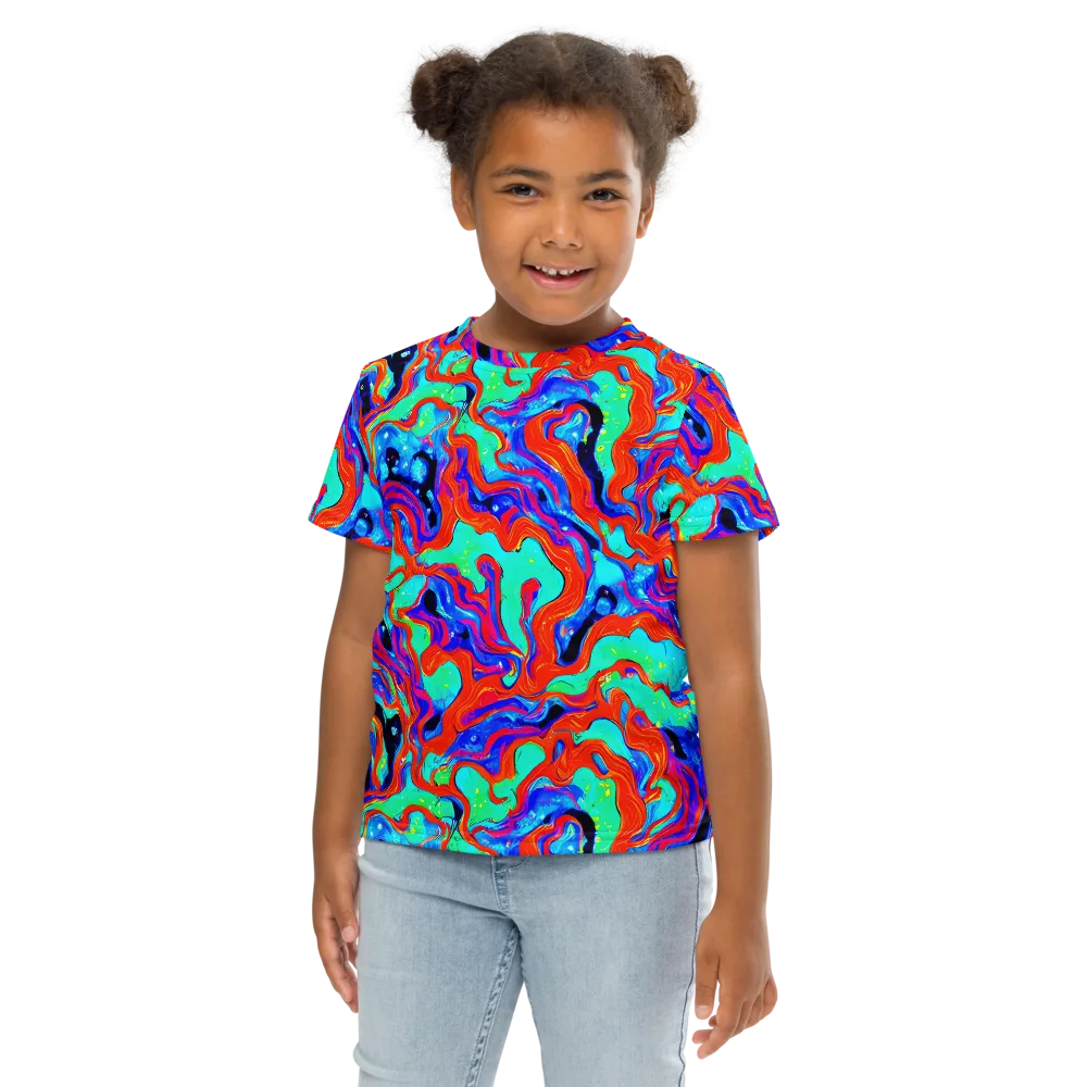 Flame Current on Kids Crew Neck T-Shirt — Front