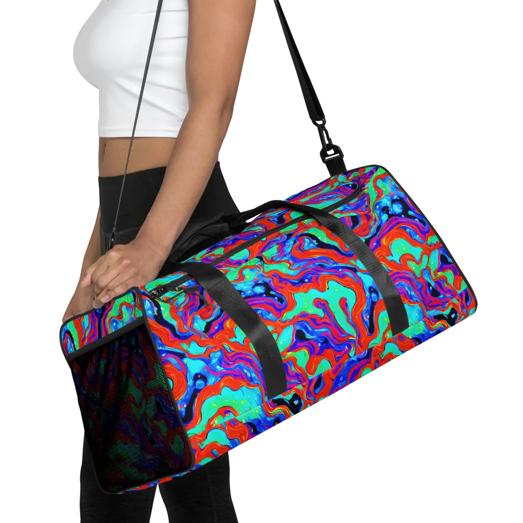 Flame Current on Duffle Bag — Front