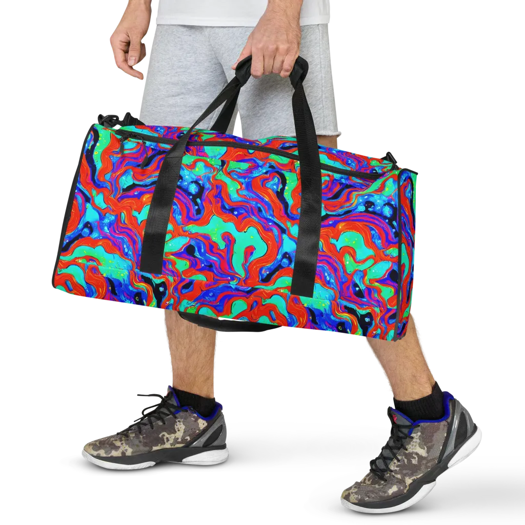 Flame Current on Duffle Bag — Front
