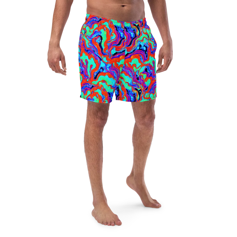 Flame Current on Swim Trunks — Front