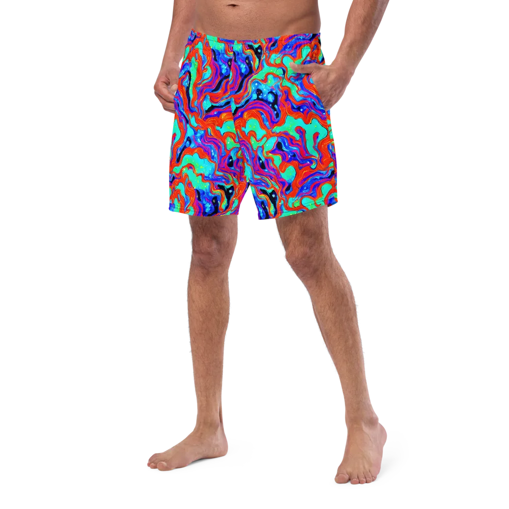 Flame Current on Swim Trunks — Left Front