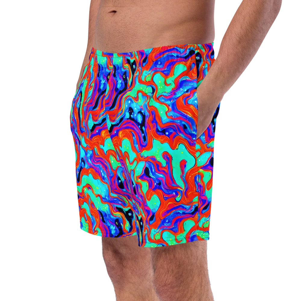 Flame Current on Swim Trunks — Left Front