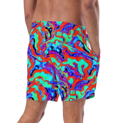 Flame Current on a Swim Trunks