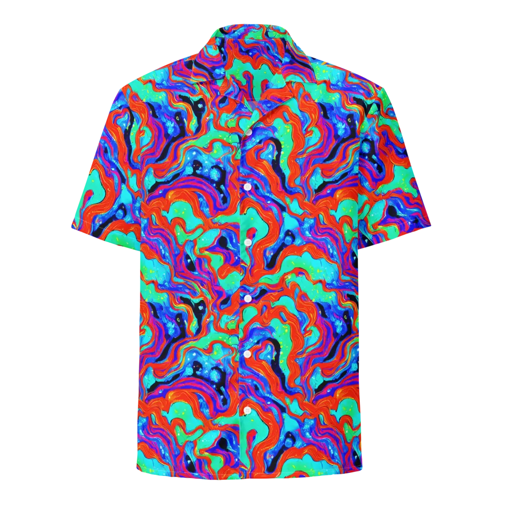 Flame Current on Button Shirt — Front