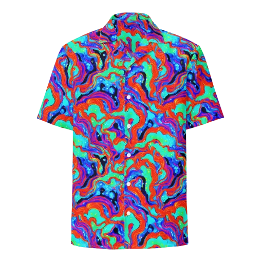 Flame Current on a Button Shirt