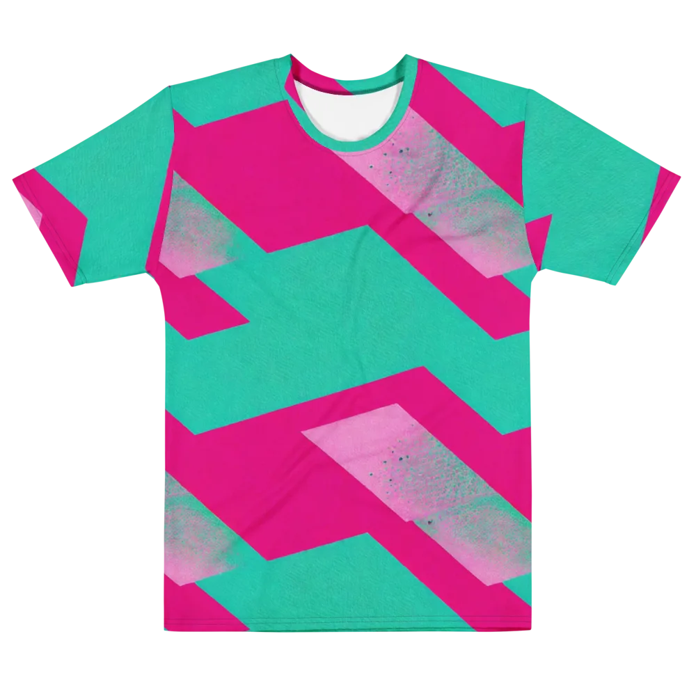 Vivid Velocity on Men's Cotton Crew Neck T-Shirt — Front