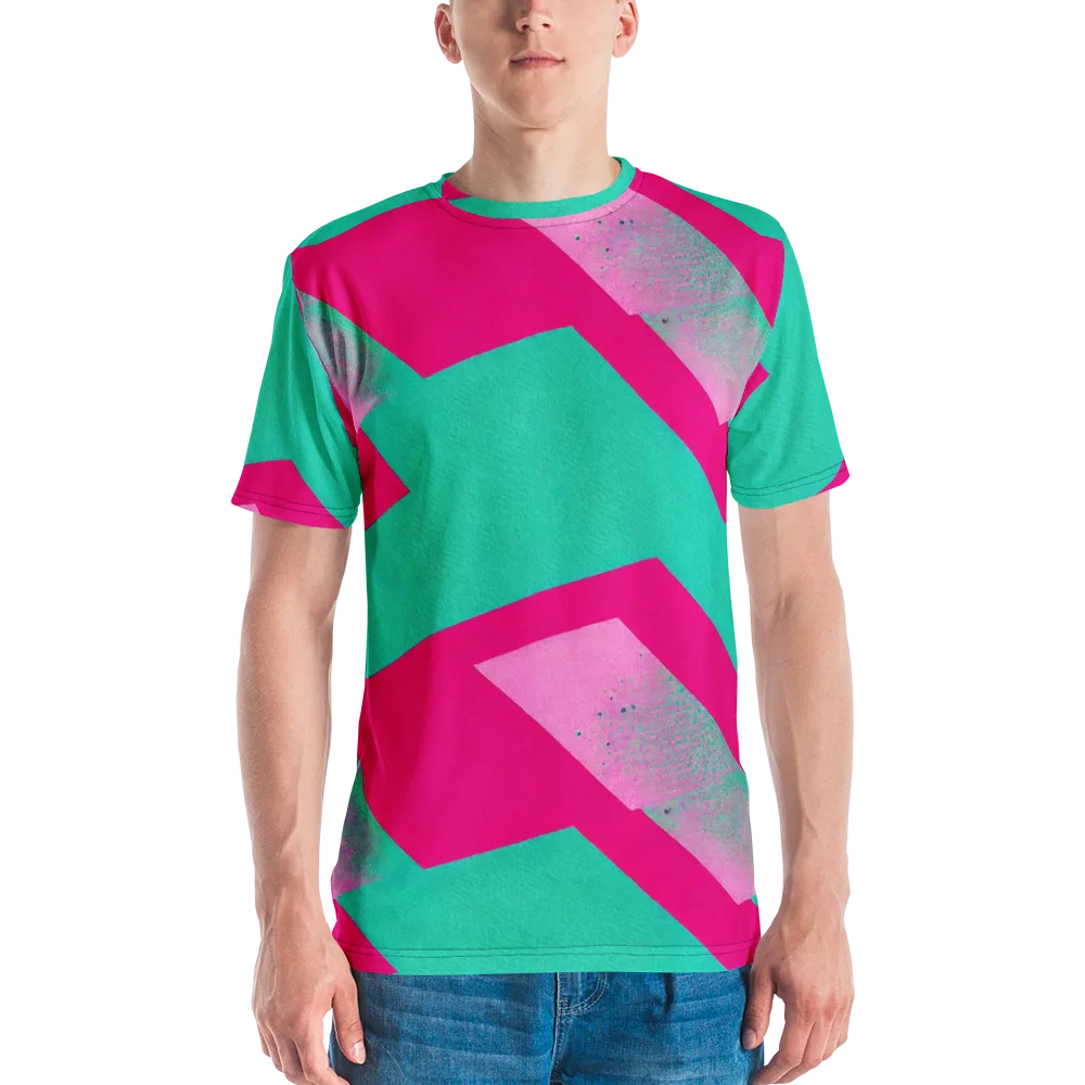 Vivid Velocity on Men's Crew Neck T-Shirt — Front