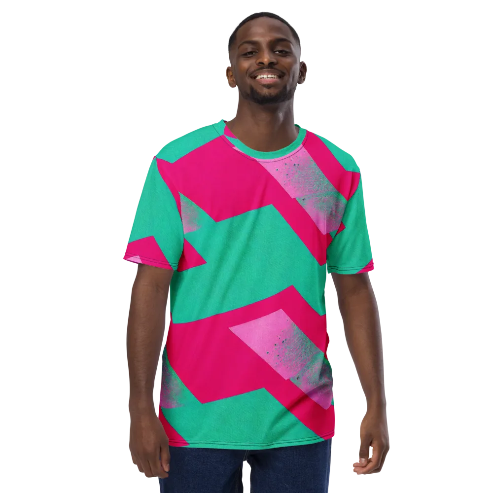 Vivid Velocity on Men's Crew Neck T-Shirt — Front
