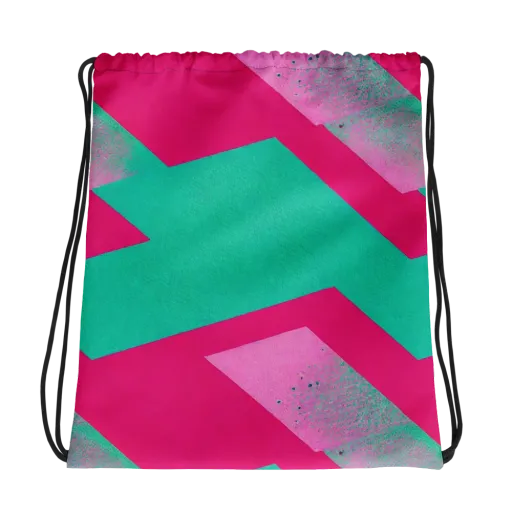 Vivid Velocity on a Drawstring Bag