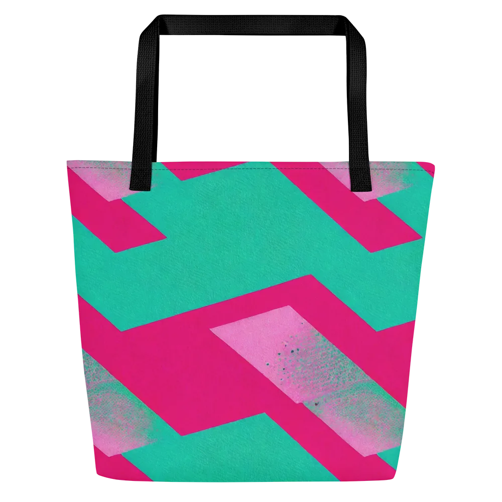 Vivid Velocity on Large Tote Bag W/ Pocket — Front