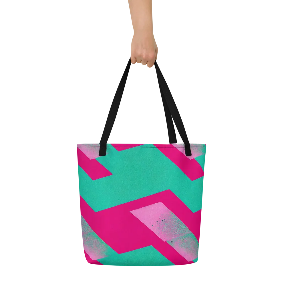 Vivid Velocity on Large Tote Bag W/ Pocket — Front