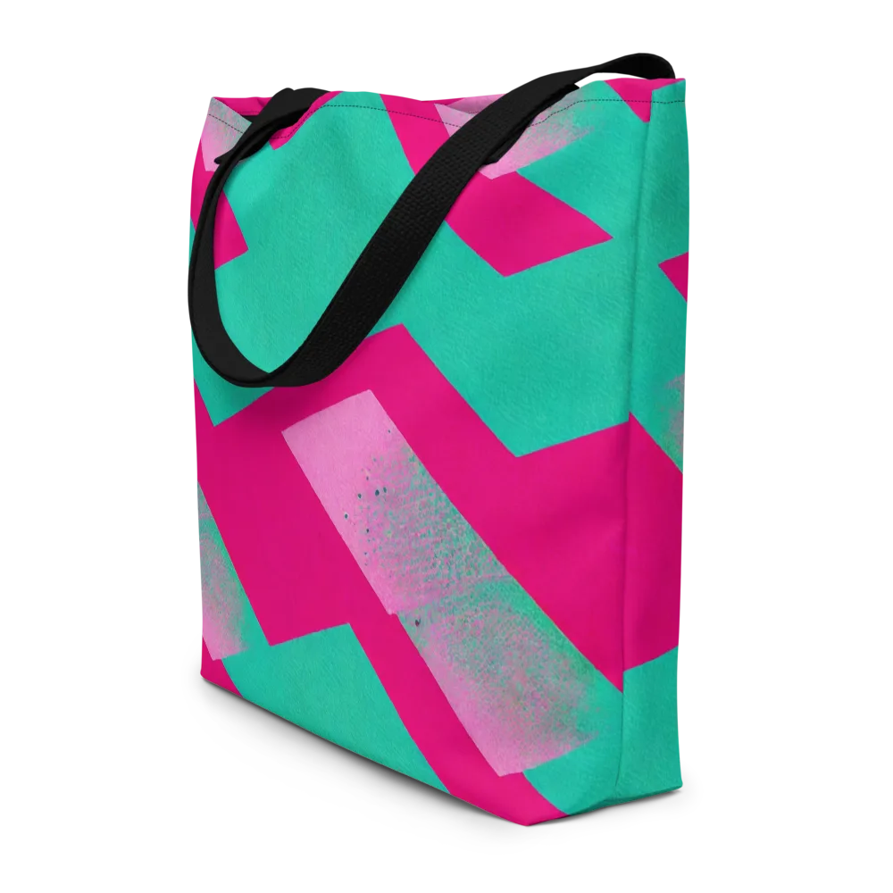 Vivid Velocity on Large Tote Bag W/ Pocket — Front